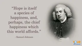 Samuel Johnson Portrait and Quote