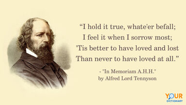 Lord Tennyson quote as elegy example