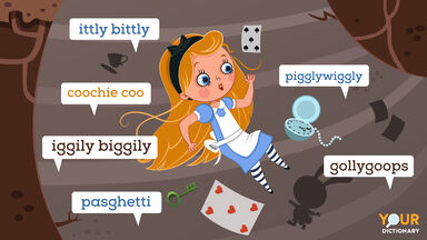 Alice in Wonderland and Examples of Gibberish
