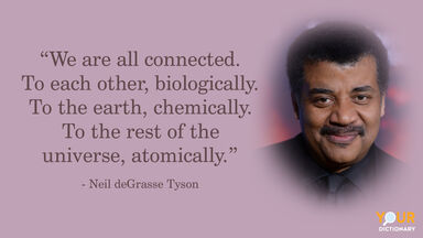 Portrait of Neil De Grasse Tyson with Quote