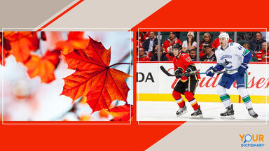 Maple leaf and Vancouver Canucks as Canuck icons