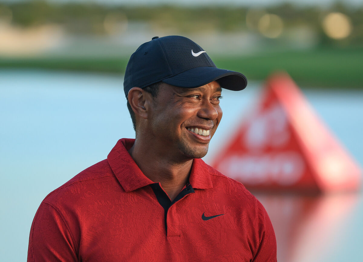Tiger Woods in December, 2022