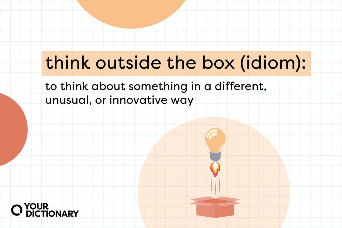 meaning of "think outside the box" idiom from the article