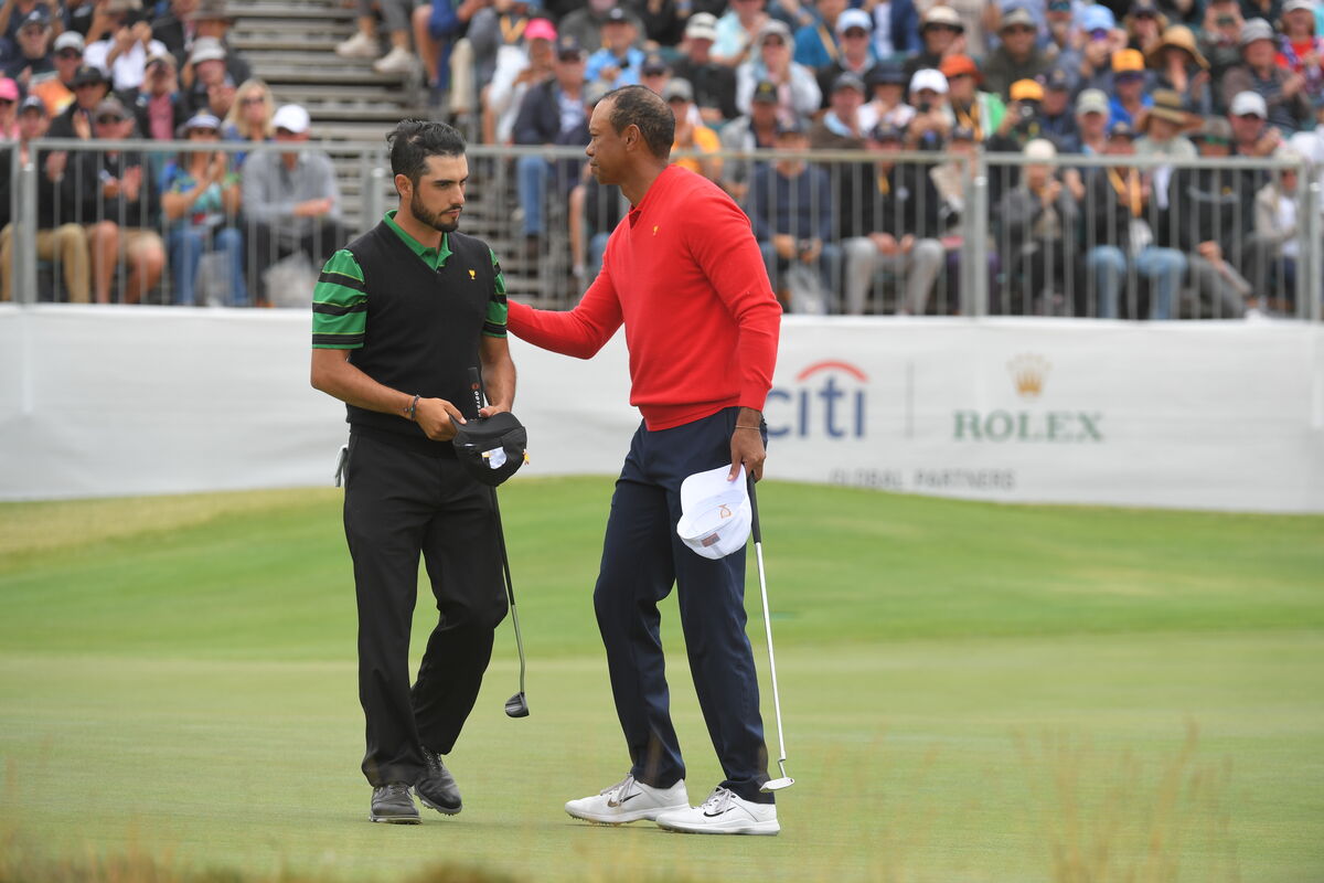Abraham Ancer lost 3&2 to Tiger Woods in 2019 Presidents Cup singles matches
