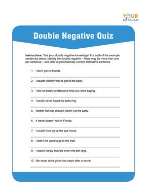 Should You Avoid Using Double Negatives?