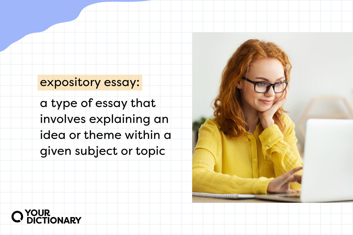 definition of "expository essay" from the article