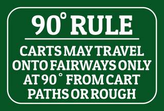 90 degree rule sign