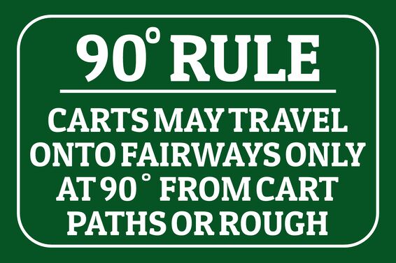 90 degree rule sign