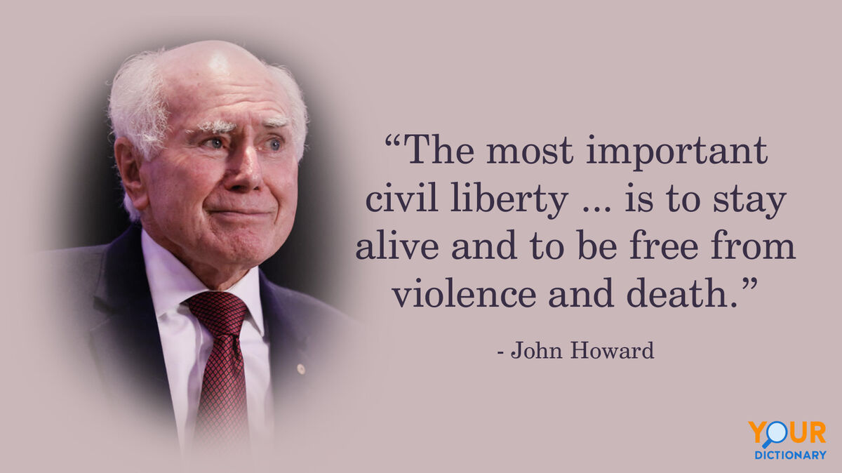 Portrait Of John Howard With Quote