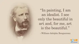 Portrait Of William-Adolphe Bouguereau With Quote
