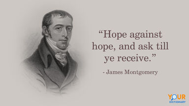 Portrait Of James Montgomery With Quote