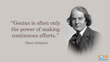 Portrait Of Elbert Hubbard With Quote
