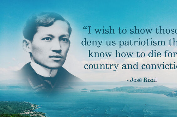 Portrait Of José Rizal With Quote