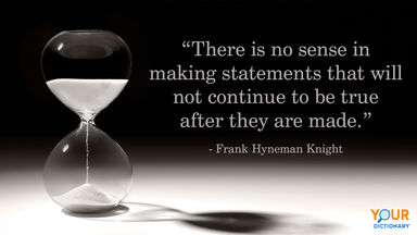 Hourglass With Frank Hyneman Knight Quote