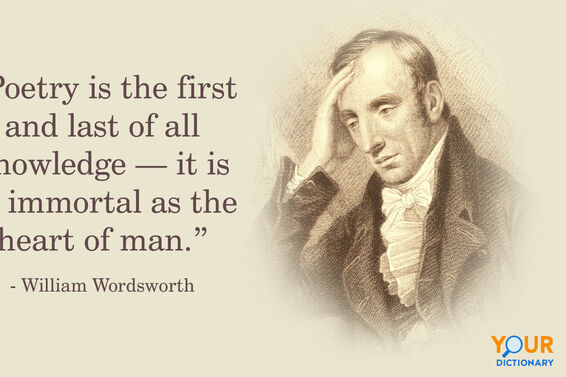 Portrait Of William Wordsworth With Quote