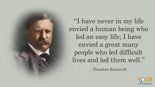 Portrait Of Theodore Roosevelt With Quote