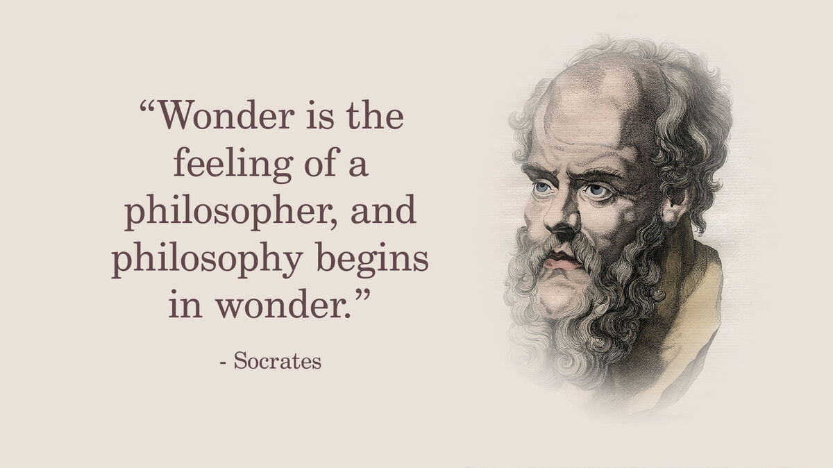 Portrait Of Socrates With Quote