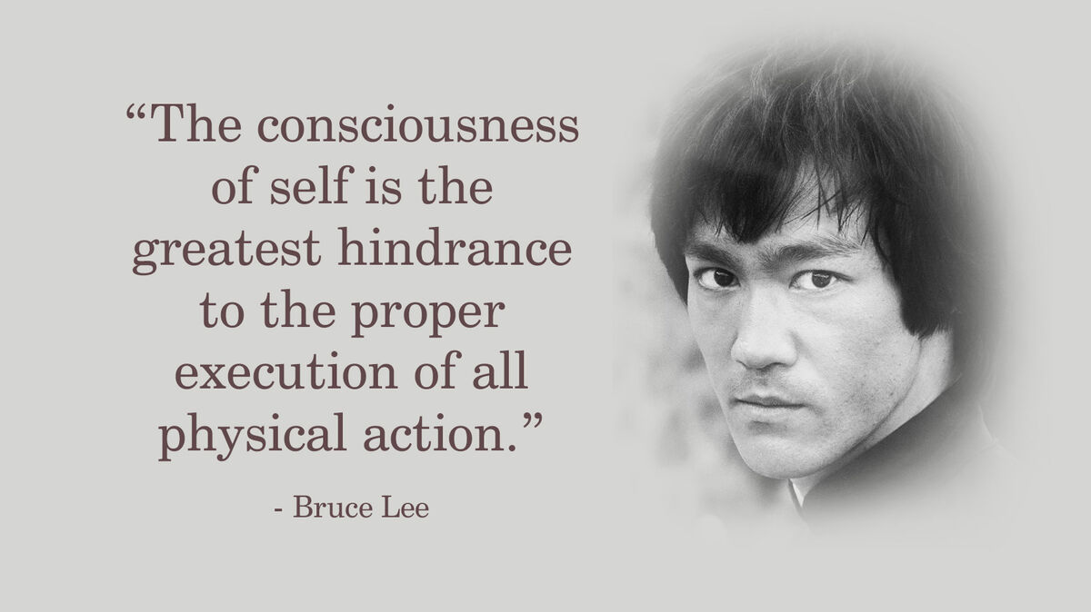 Bruce lee striking thoughts online