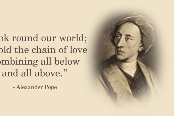 Portrait Of Alexander Pope With Quote