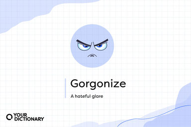 Intense eyes as Gorgonize with definition