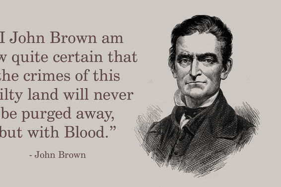 Portrait Of John Brown With Quote