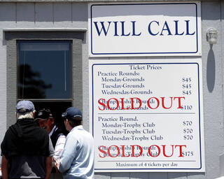 U.S. Open will call sold out