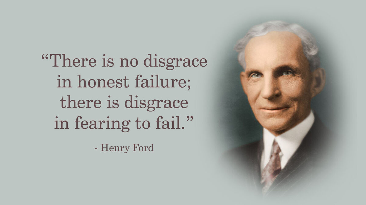 Portrait Of Henry Ford With Quote