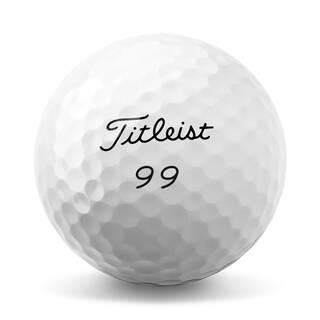 Titleist ball with number