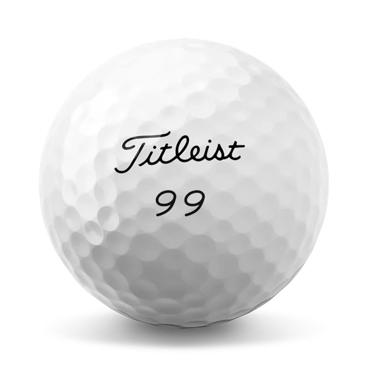 Titleist ball with number