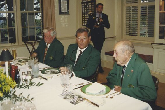 Masters winners at 1997 Champions Dinner