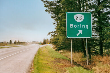 Road Sign Boring, Oregon