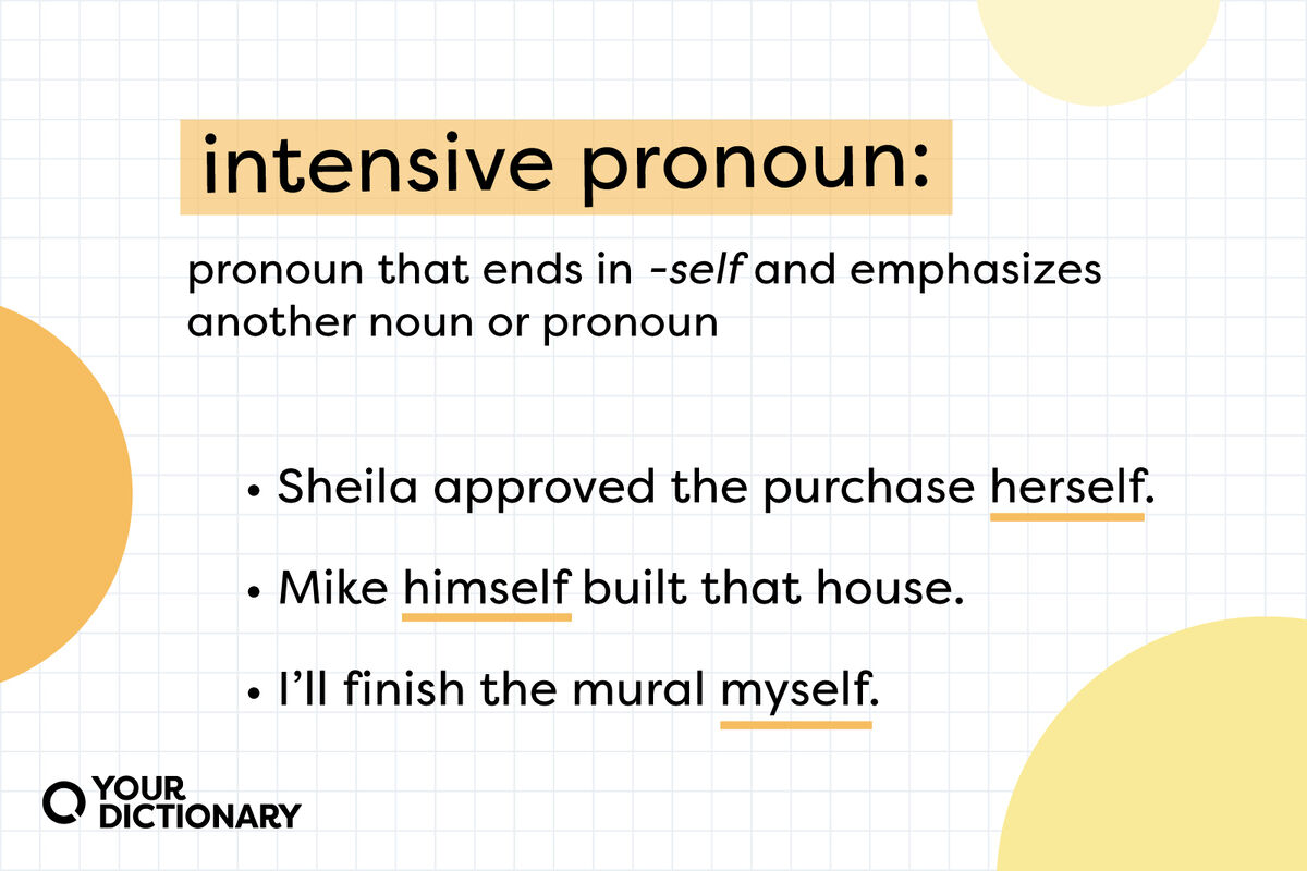 What Is Reflective And Intensive Pronoun