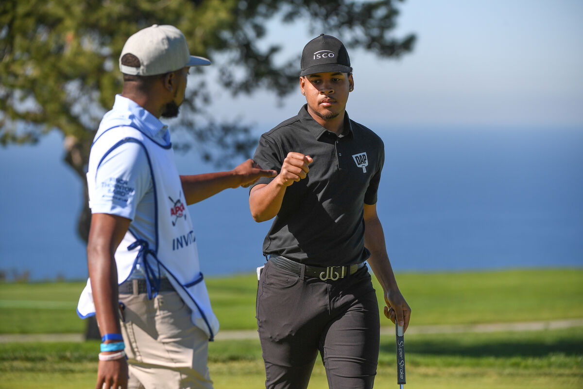 Marcus Byrd at the 2022 APGA Tour Farmers Insurance Open at Torrey Pines South