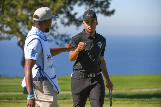 Marcus Byrd at the 2022 APGA Tour Farmers Insurance Open at Torrey Pines South
