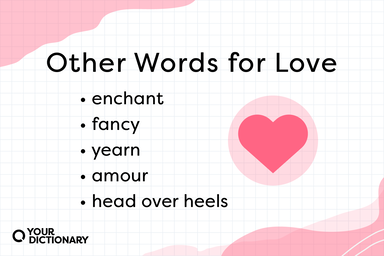 List of other words for love from the article.