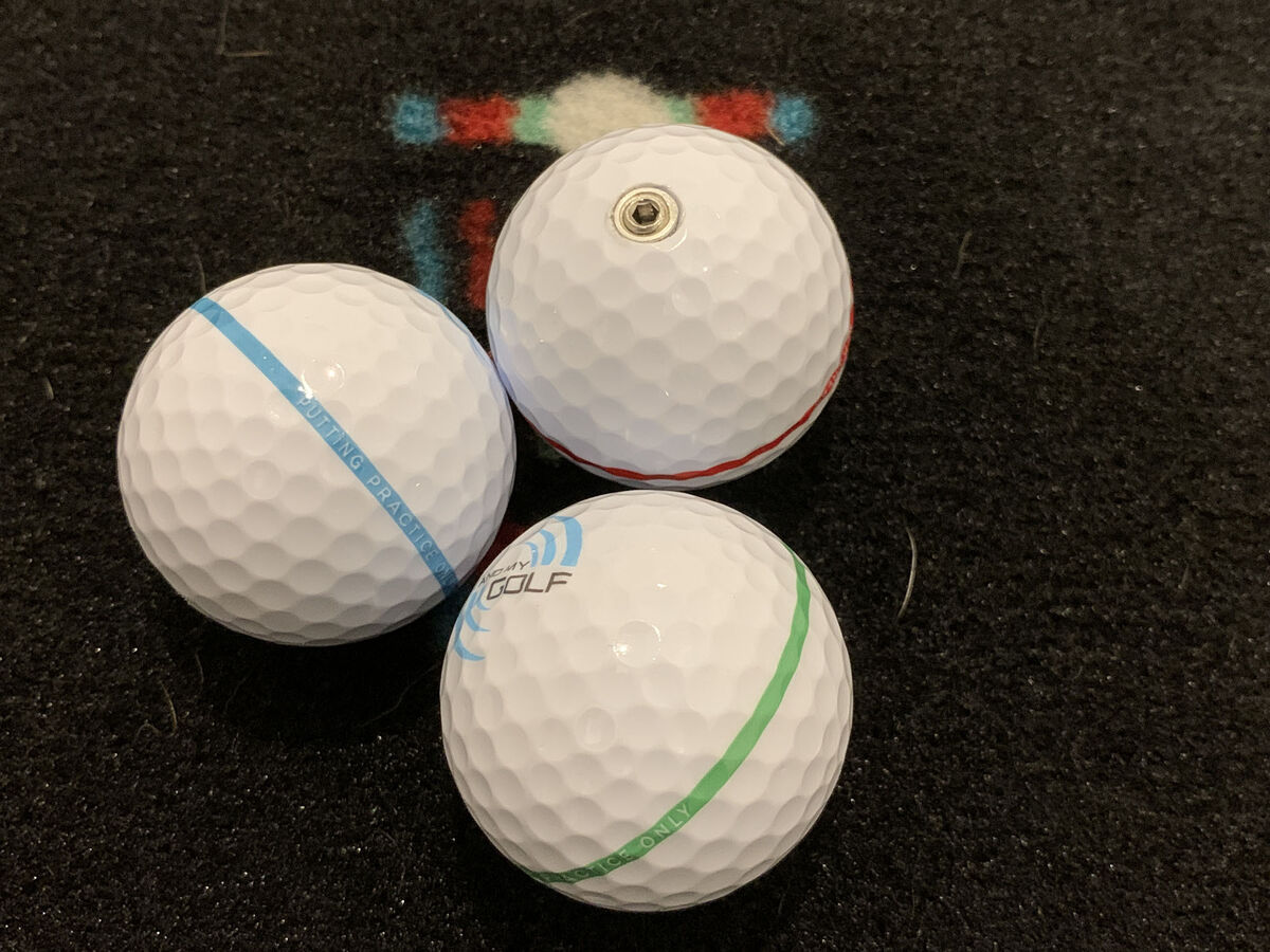 Weighted balls from Breaking Ball Putting Mat