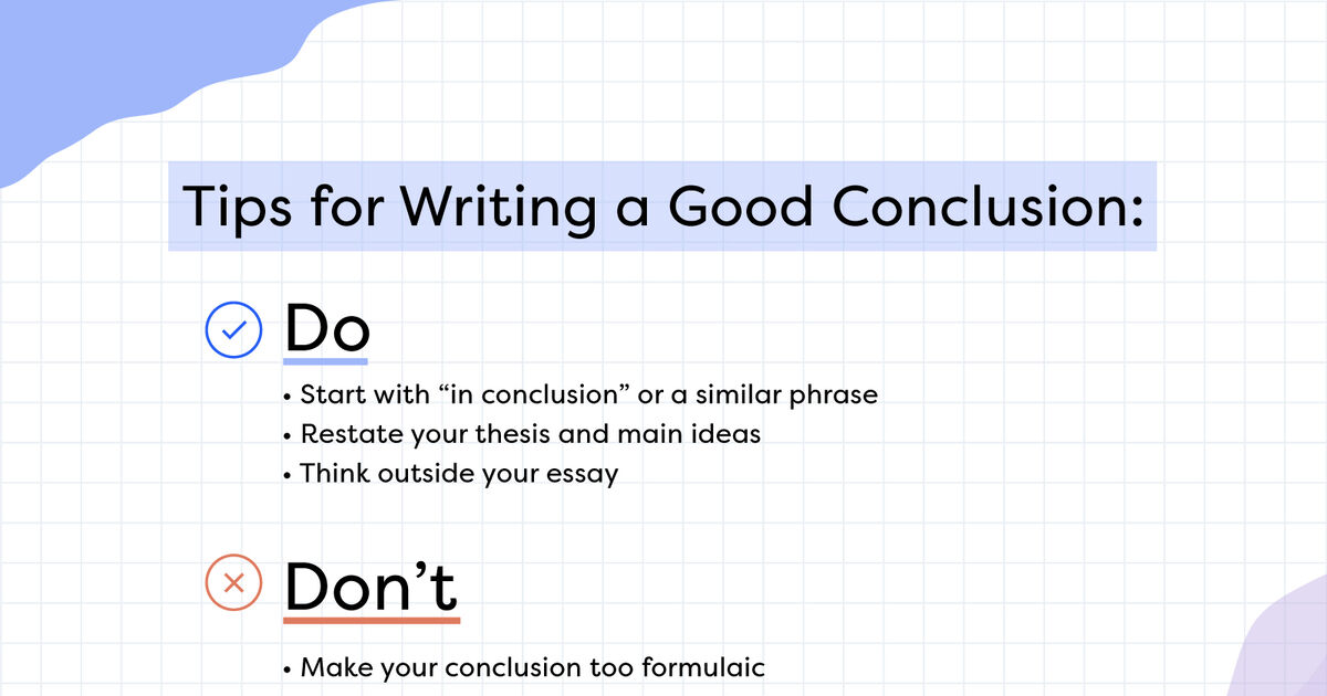 how to write a conclusion paragraph informative essay