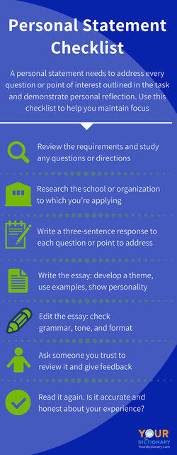 How to Write a Personal Statement