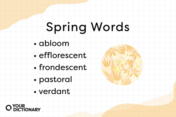 flowers and spring words