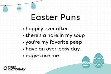 List of 5 easter puns from the article.
