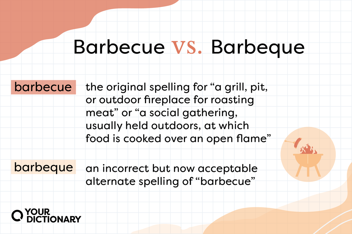 Which is correct, barbeque or barbecue? The spelling of barbecue