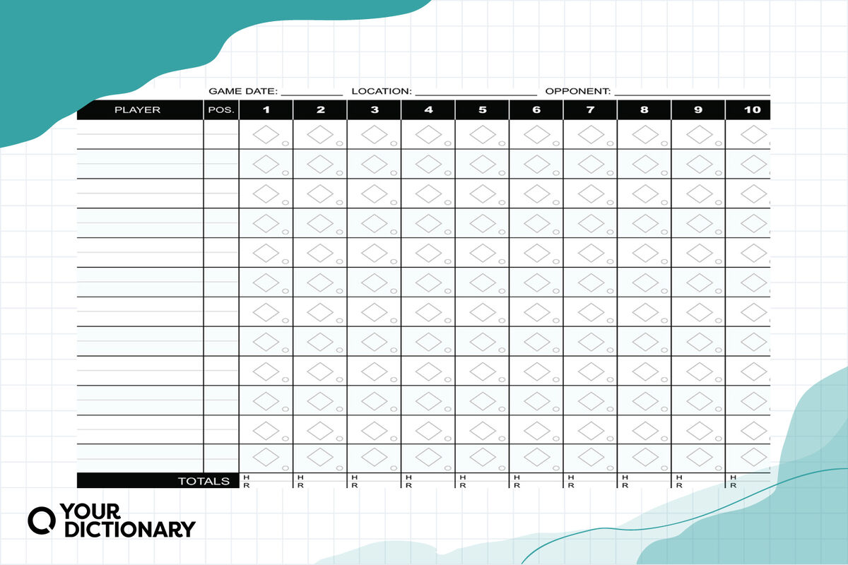 baseball scorecard example