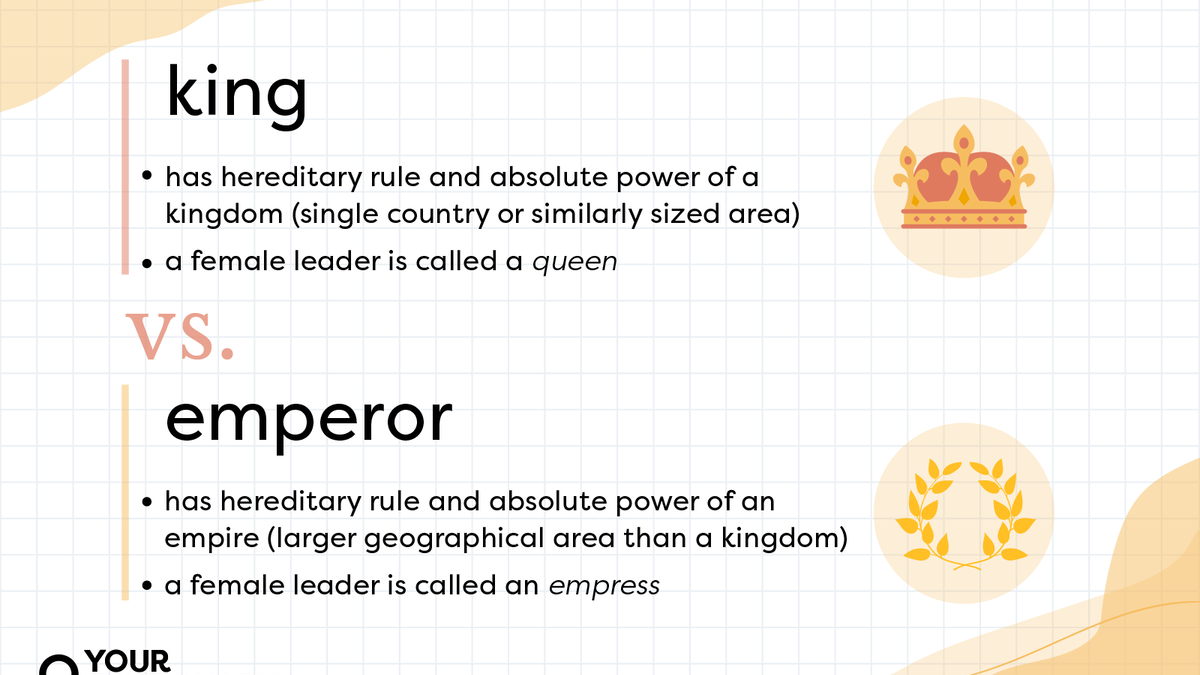 What Are the Differences Between a King, Emperor, and Other