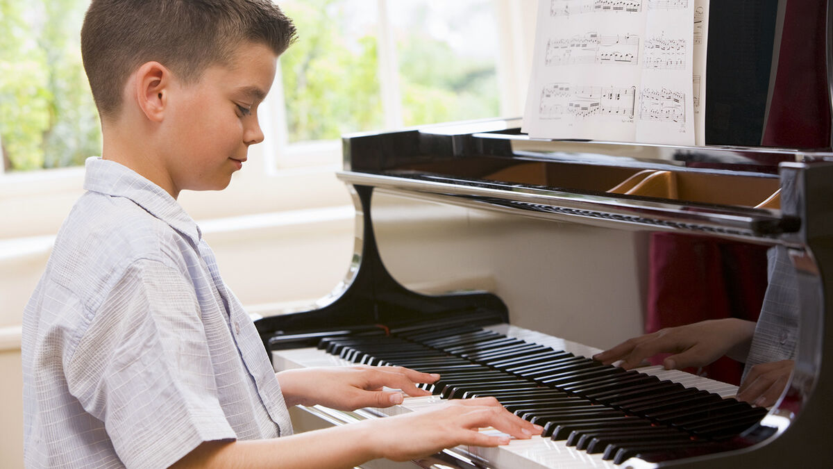 Boy Playing Piano