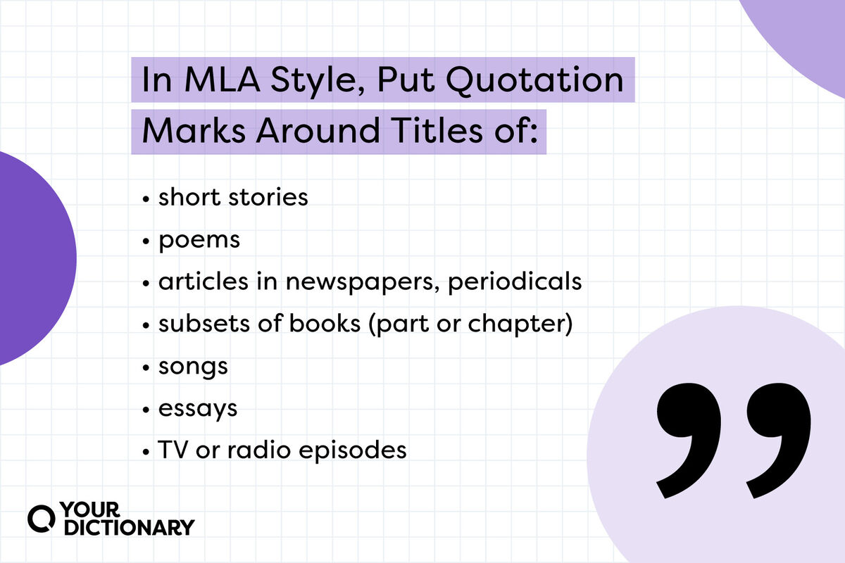 book titles quotation marks