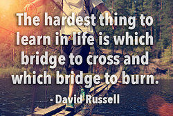 Life lesson quote by David Russell