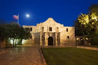 exterior of the Alamo mission