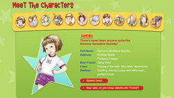 Screenshot of Ramona on BeverlyCleary.com