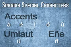 special characters in Spanish