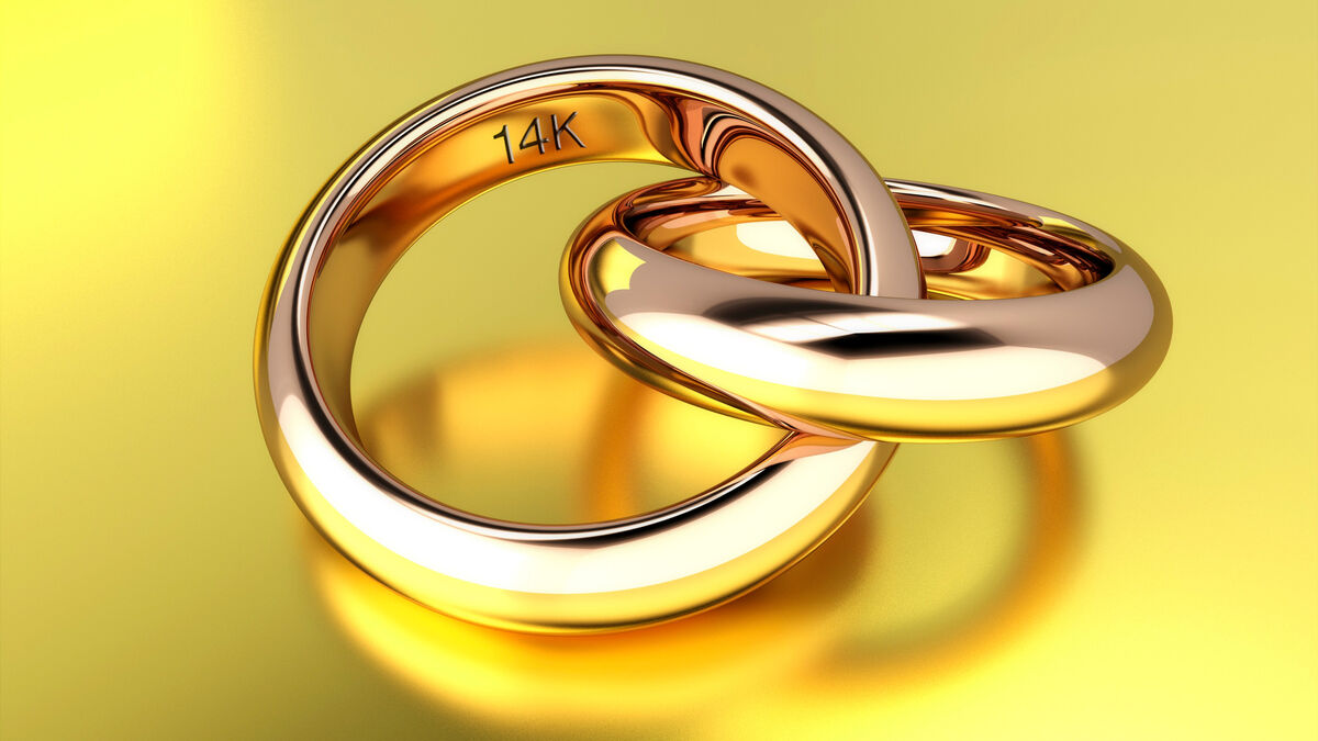 14k abbreviation in gold ring